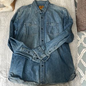 Urban Outfitters Stapleford Long Sleeve Denim Button Up - Large